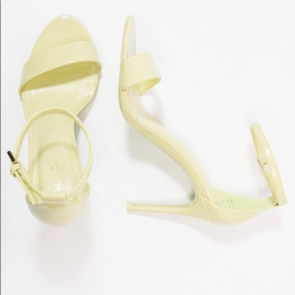 NEW ALDO Light Green Ankle Strap Cally Sandals size 7.5 - Picture 3 of 8
